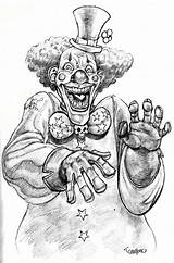 Clown Evil Drawings Tattoo Villa Clowns Pancho Horror Flash Macabre Deviantart Coloring Do Traditional Sketches Jester Tattoos Creepy Choose Board sketch template