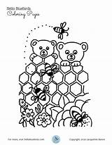 Bees Bears Coloring Original Pdf sketch template