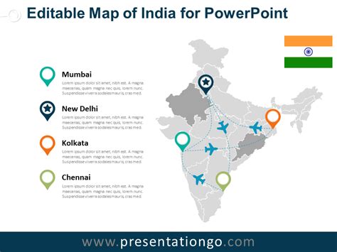 india editable powerpoint map presentationgocom
