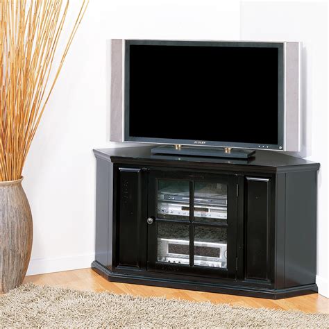 leick riley holliday corner tv stand  inchs black rub pricepulse