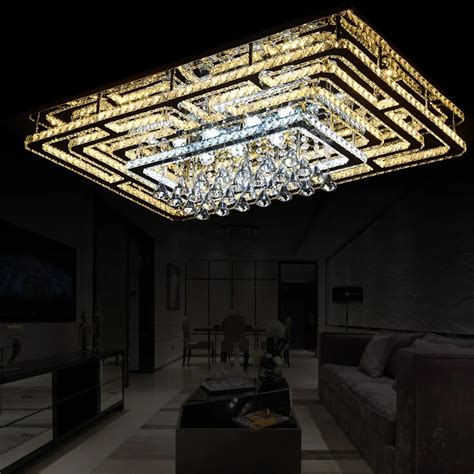 luxury crystal led ceiling lamp home  commercial place decorative