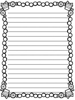 lined paper  border lined writing paper  borders