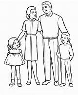 Parents Coloring Pages Obey Colouring Children Family Sheets Print sketch template