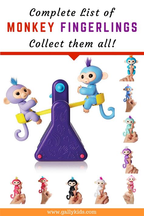 monkey fingerlings toys collect