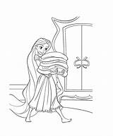 Rapunzel Armadio Tangled Vestiti Colorare Disegno Armario Depone Nell Bestcoloringpagesforkids Pone Cartonionline sketch template