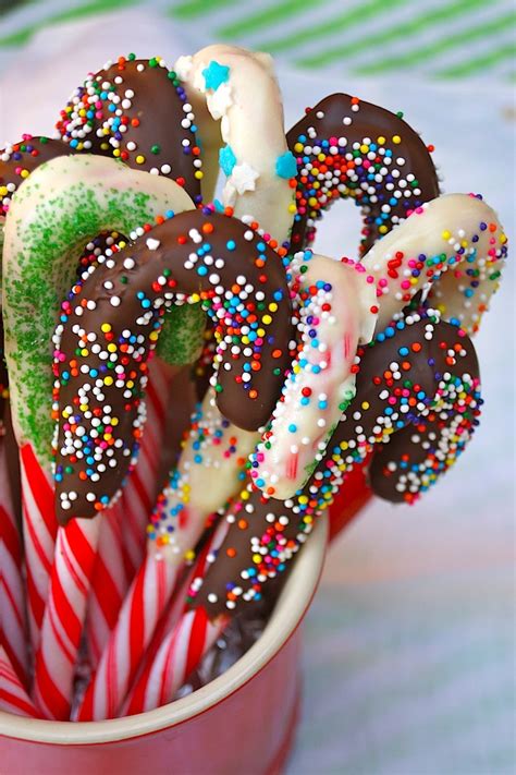 chocolate dipped candy canes recipe