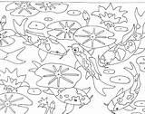 Coloring Pond Pages Pad Animals Lily Getcolorings Color Print Printable sketch template