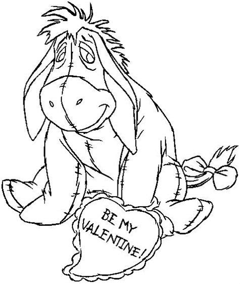 valentines day coloring pages pooh valentine coloring pages