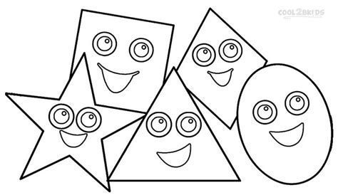 shapes preschool coloring pages