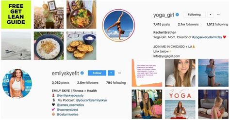 instagram accounts  fitness inspiration boutique fitness  gym management