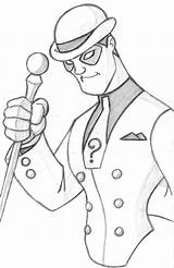Riddler Coloring Pages Printable Dc sketch template