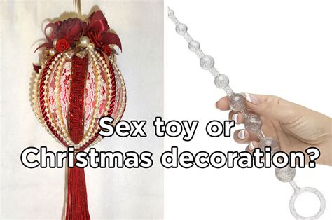 how well can you distinguish sex toys from christmas decorations