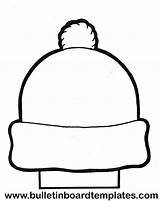 Hat Clipart Snow Winter Coloring Cap Hats Pages Board Template Bulletin Christmas Google Templates Colouring Clipground Snowflake Paper Pt Scarf sketch template