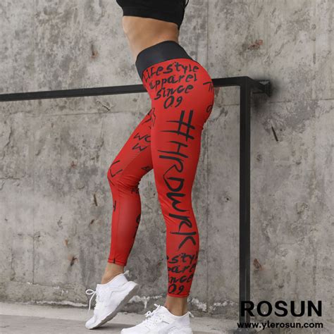 2019 new letter printed yoga leggings sexy ladies workout gym high