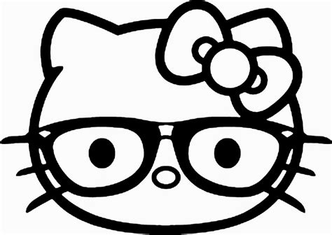 kitty face coloring pages