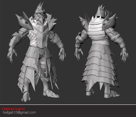 lagiacrus armor set  sculpt  hellgab  deviantart