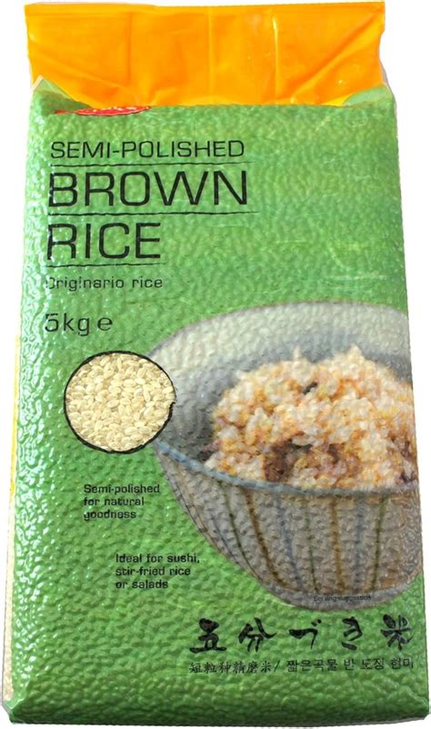 brown rice kg  yutaka semi polished amazoncouk grocery