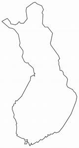 Finland Map Contour Geo Europe Pic sketch template