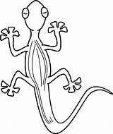 Lizard Template Clipartbest Reptiles Coloring Clipart sketch template