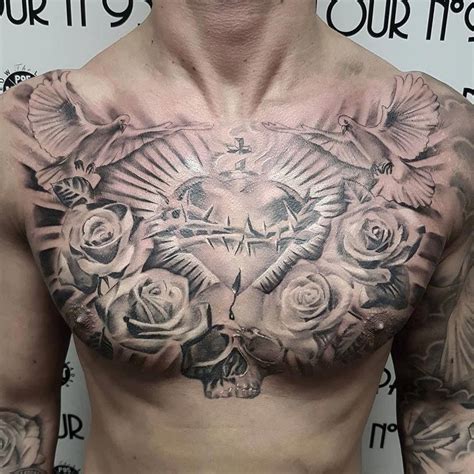 [view 24 ] Religious Chest Tattoos For Men Ideas