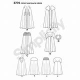 Sewing Simplicity Pattern Costume Capes Choose Board sketch template