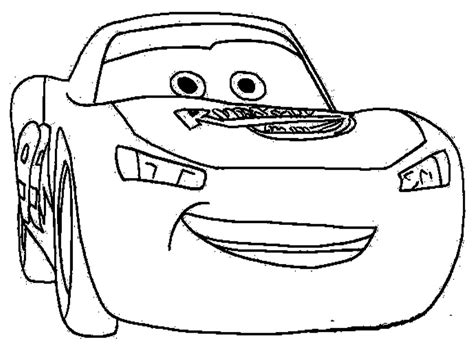 lightning mcqueen side view coloring page coloring pages