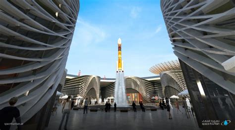 emirati designers create space fountain celebrating  uaes space missions