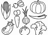 Mewarnai Gambar Sayuran Paud sketch template