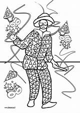 Arlecchino Colorare Disegno Maschera Passeggiata Carnevale Mondrian Chagall Marc Pagine sketch template