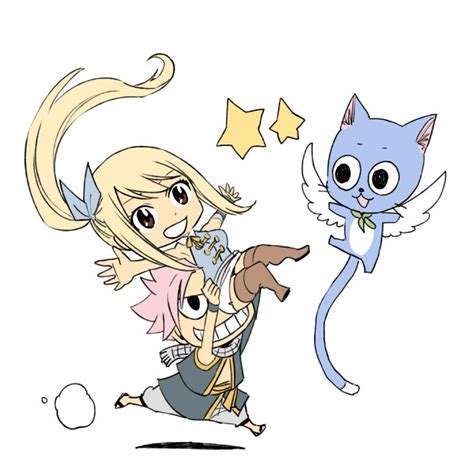 Chibi Lucy Natsu And Happy By Zeref Ftx On Deviantart