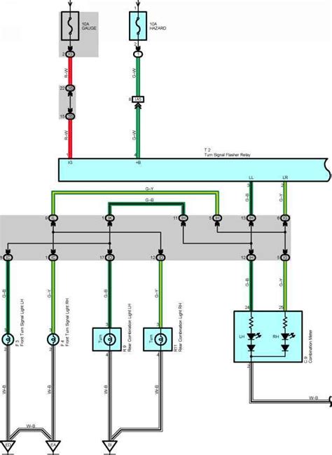 turn signal  hazard light wiring diagram