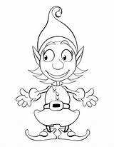 Elfe Elfo Dibujos Personnages Lindo Navideño Colorluna Coloriages sketch template