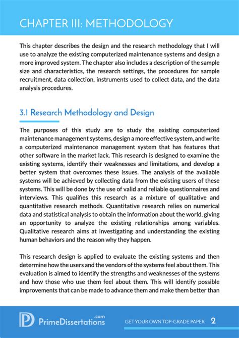 write thesis methodology chapter    methodology