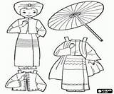 Myanmar Colorir Vestir Ubieranki Bonecas Kolorowanki Gra Lalka Birma Pesquisa Gry Costume sketch template