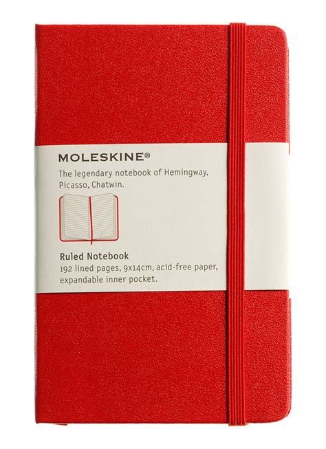 moleskine coloured gelinieerd notitieboek    cm rood de bijenkorf