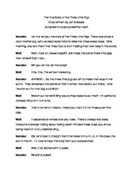 true story     pigs duet acting script   owl