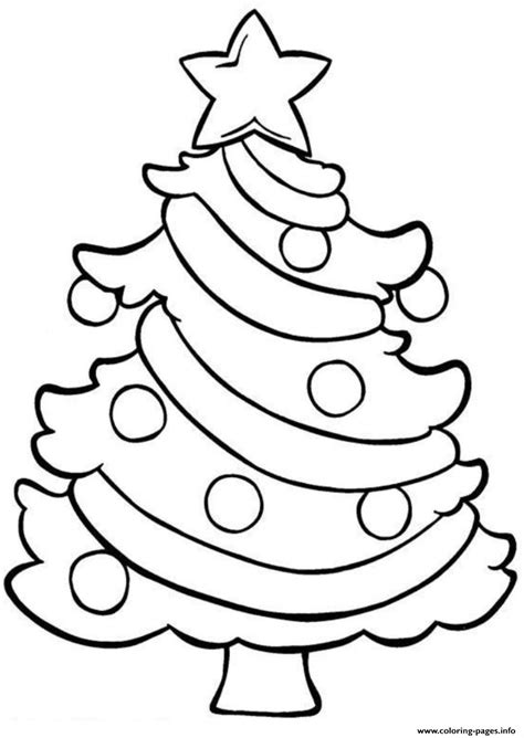 coloring pages christmas tree easy efdf coloring page