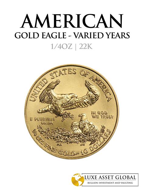 oz  gold american eagle varied years luxe asset global