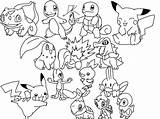 Pokémon Draw sketch template