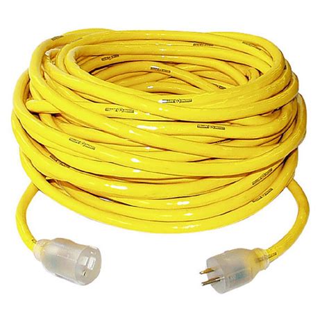 yellow jacket   heavy duty  amp premium sjtw contractor extension cord  lighted