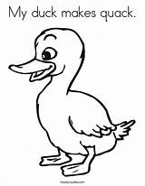 Duck Coloring Duckling Pages Drawing Quack Cute Ducklings Water Ducks Ugly Template Baby Color Printable Makes Clipart Print Way Make sketch template