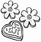 Cookie Coloring Clipart Sugar Clip Pages Cookies Valentines Online Biscuit Library Valentine Christmas Sheet Printables Printable Drawings Color Sheets Cliparts sketch template