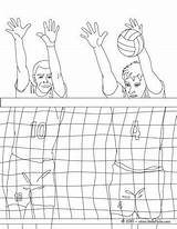 Volleyball Hellokids Verteidigung από αποθηκεύτηκε Drucken Farben sketch template