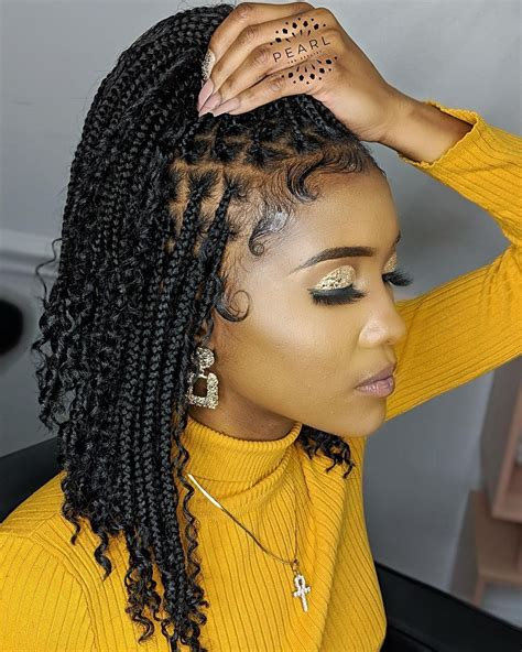 boho box braid hairstyles