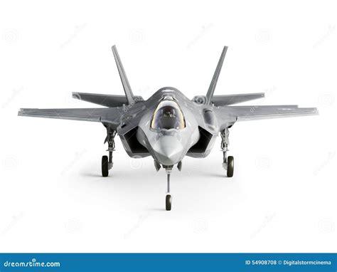 strike aircraft front view stock illustration image