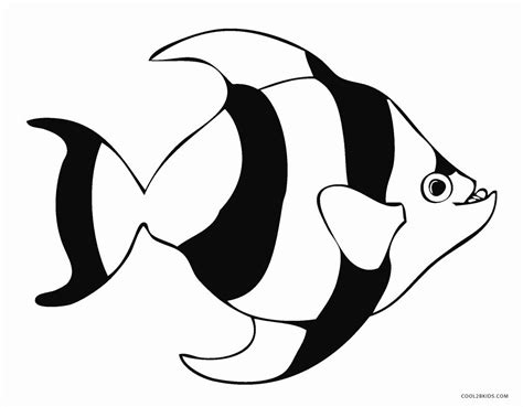 coloring page  fish elegant  printable fish coloring pages  kids