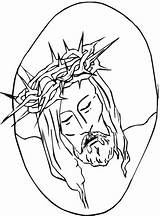 Jesus Coloring Pages Printable Kids Crown Thorns Friday Good Drawing Color Christ Children Calms Storm Pintables Getdrawings Supercoloring Sunday Bible sketch template