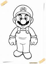 Coloring Super Mario Pages sketch template