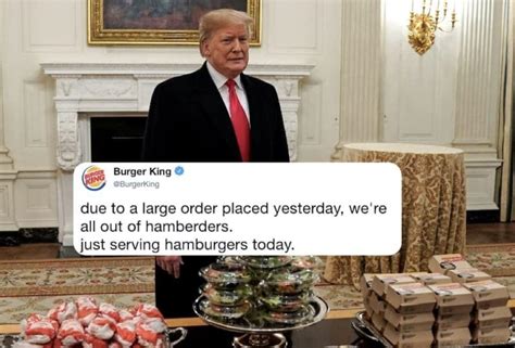 burger king trolls  president trump   hamberder tweet world news inshorts