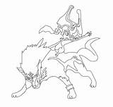 Midna Coloring Pages Template sketch template
